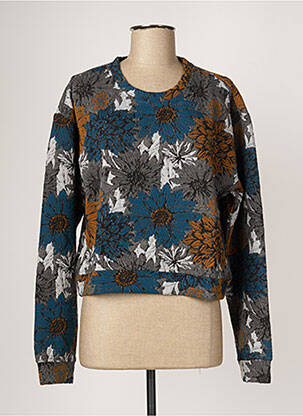 Sweat-shirt bleu TEDDY SMITH pour femme