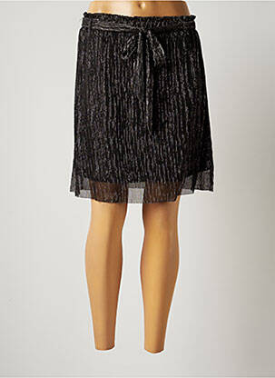 Jupe courte coupe droite noir GRACE & MILA femme