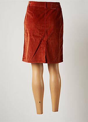 Jupe courte poches marron LEON & HARPER femme