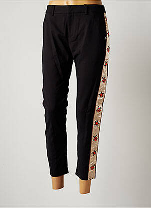 Pantalon 7/8 stretch taille normale noir MAISON SCOTCH femme