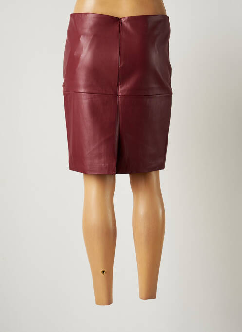 Jupe courte rouge ICHI pour femme