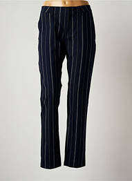 Pantalon droit stretch taille normale bleu REIKO femme