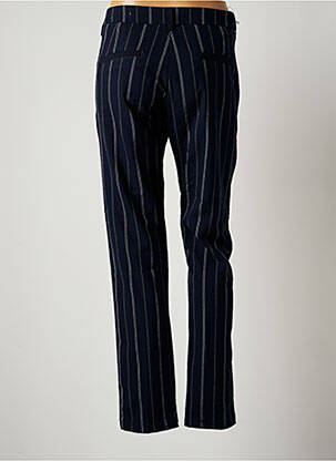 Pantalon droit stretch taille normale bleu REIKO femme