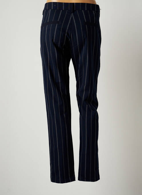 Pantalon droit stretch taille normale bleu REIKO femme