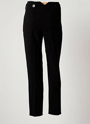 Pantalon droit tissage crêpe taille haute noir SCHOOL RAG femme