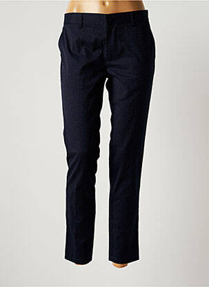 Pantalon chino tissage popeline taille normale bleu TEDDY SMITH femme
