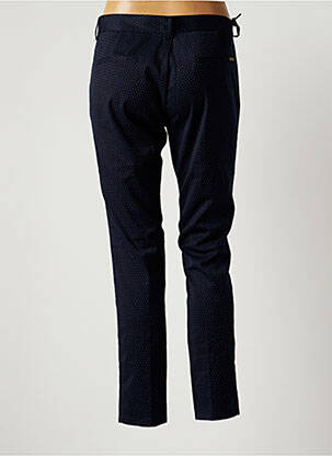 Pantalon chino tissage popeline taille normale bleu TEDDY SMITH femme