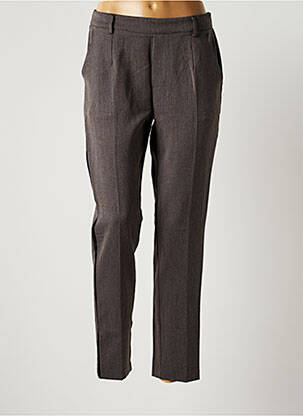 Pantalon chino gris GRACE & MILA pour femme