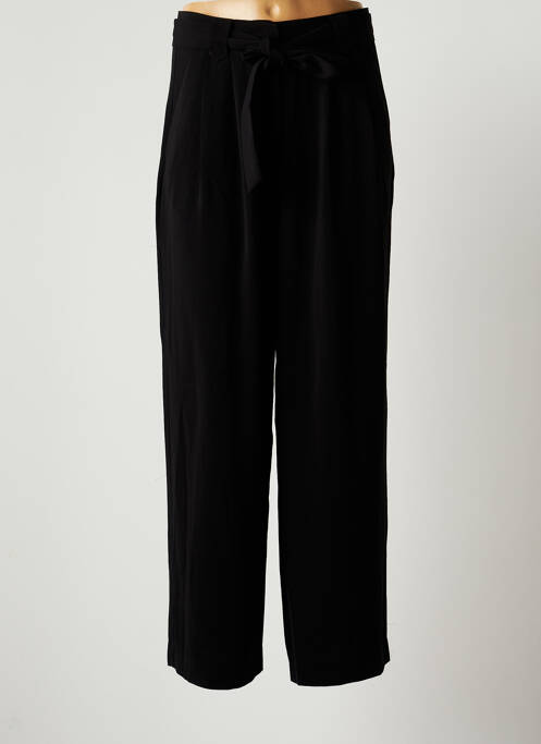 Pantalon droit noir ICHI pour femme