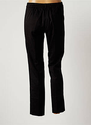 Pantalon chino broderie galons latéraux taille normale noir GRACE & MILA femme
