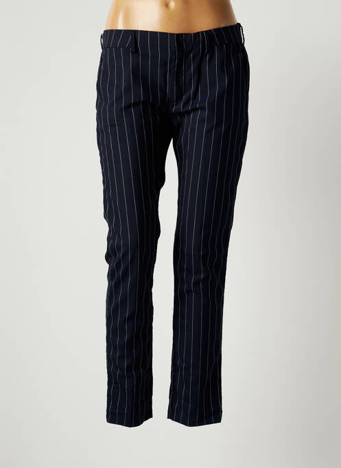Pantalon chino taille basse taille basse bleu REIKO femme