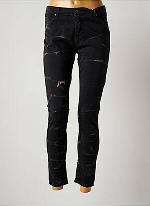 Pantalon slim stretch taille normale noir PLEASE femme