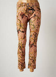 Pantalon droit stretch taille normale beige PLEASE femme
