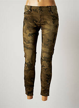 Pantalon slim stretch taille normale vert HEARTLESS JEANS femme