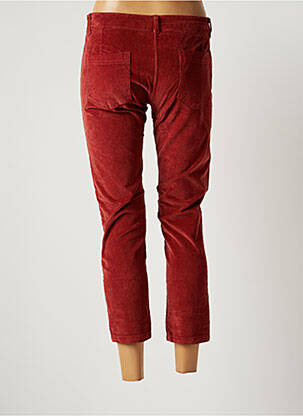 Pantacourt stretch taille normale rouge JOHANNA PARIS femme