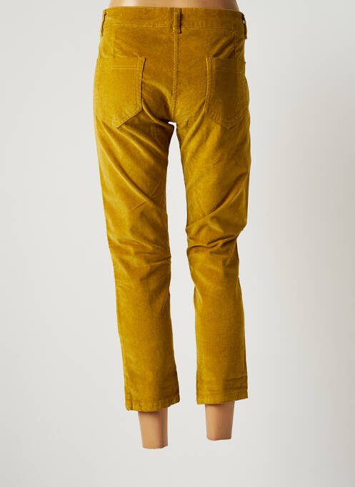 Pantacourt jaune JOHANNA PARIS pour femme
