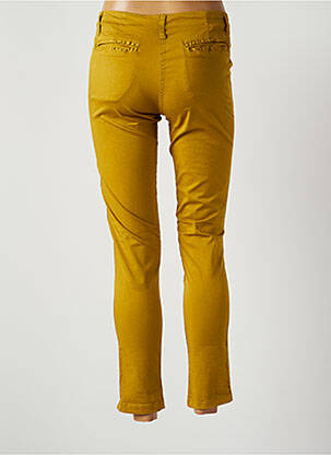 Pantalon slim tissage popeline taille normale orange JOHANNA PARIS femme