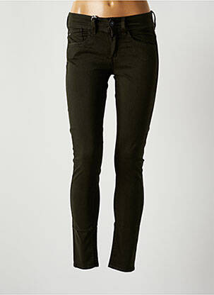 Pantalon slim tissage popeline taille normale vert G STAR femme