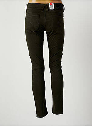 Pantalon slim tissage popeline taille normale vert G STAR femme