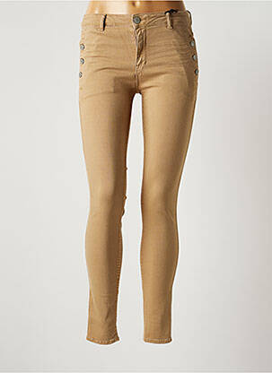 Pantalon slim stretch taille normale beige HEARTLESS JEANS femme