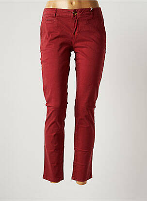 Pantalon chino taille basse taille basse rouge LAB DIP PARIS femme