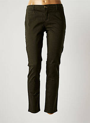 Pantalon chino taille basse taille basse vert LAB DIP PARIS femme