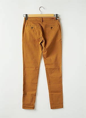 Pantalon chino taille basse taille basse marron REIKO femme