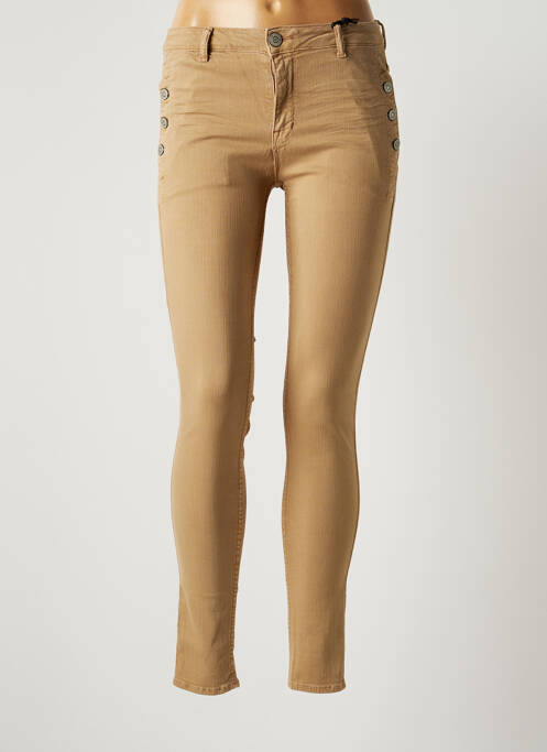 Pantalon slim stretch taille normale beige HEARTLESS JEANS femme