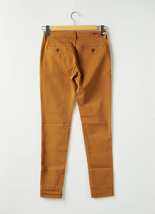 Pantalon chino marron REIKO pour femme