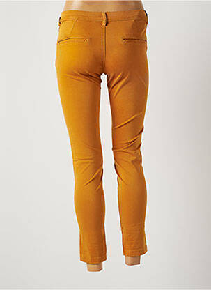 Pantalon 7/8 stretch taille basse jaune TEDDY SMITH femme