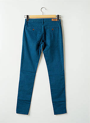 Pantalon chino taille basse taille basse bleu REIKO femme