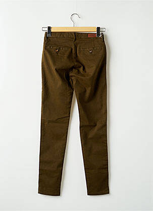 Pantalon chino taille basse taille basse vert REIKO femme
