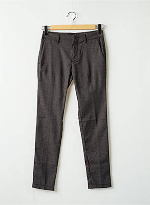 Pantalon chino taille basse taille basse gris REIKO femme