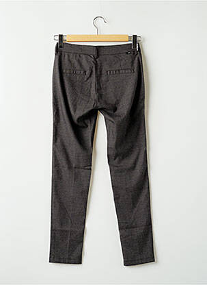 Pantalon chino taille basse taille basse gris REIKO femme