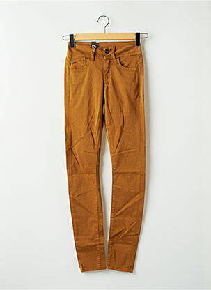 Pantalon slim tissage popeline taille normale jaune G STAR femme