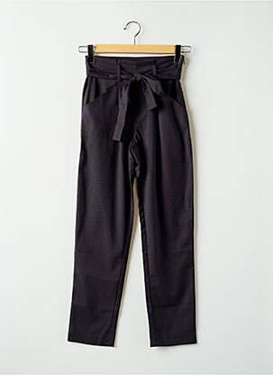 Pantalon droit coupe carotte taille haute gris TEDDY SMITH femme