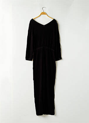 Combi-pantalon tissage crêpe manches longues noir AMERICAN VINTAGE femme