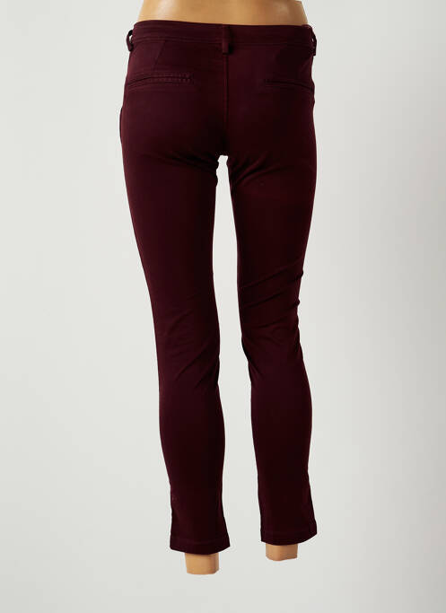 Pantalon 7/8 rouge TEDDY SMITH femme