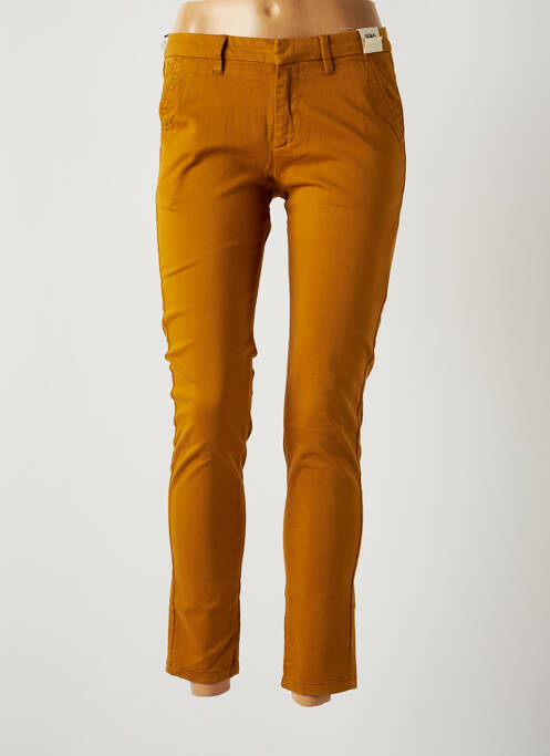 Pantalon chino jaune REIKO pour femme