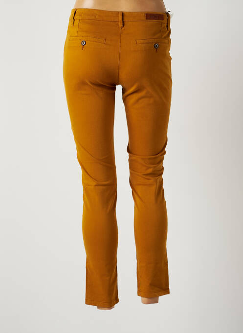 Pantalon chino jaune REIKO pour femme