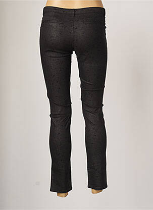 Pantalon slim tissage popeline taille normale noir SCHOOL RAG femme
