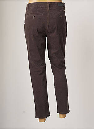 Pantalon chino tissage popeline taille normale gris REIKO femme