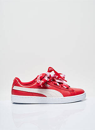 Puma plateforme outlet femme rouge