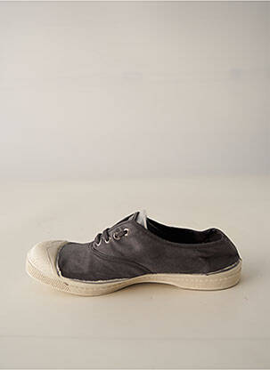 Baskets bout rond talon plat jusqu'à 3cm gris BENSIMON femme