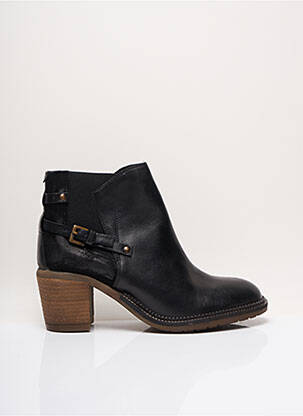 Bottines/boots tissage satiné talon de 4 à 6cm noir KICKERS femme