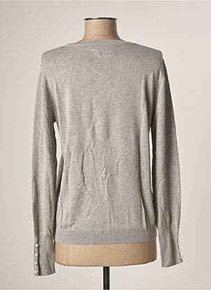 Gilet manches longues stretch gris BREIZH ANGEL femme