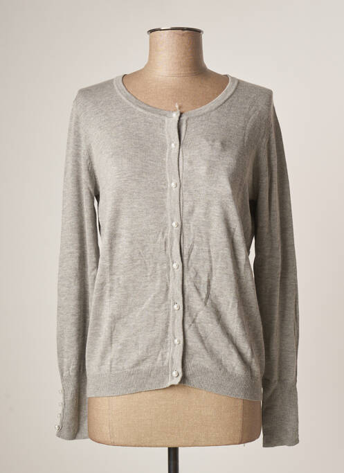 Gilet manches longues stretch gris BREIZH ANGEL femme