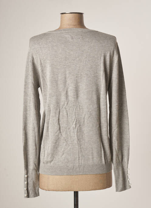 Gilet manches longues gris BREIZH ANGEL pour femme