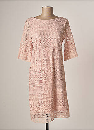 Robe courte manches courtes manches courtes rose VILA femme