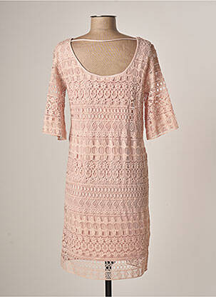 Robe courte manches courtes manches courtes rose VILA femme